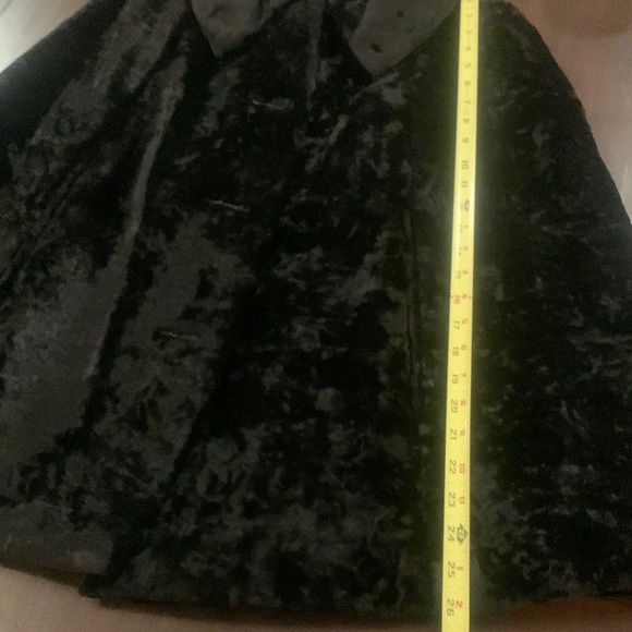Vintage Niccolini Black Crushed Velvet Cape Women’s S Dramatic Statement - Picture 15 of 17